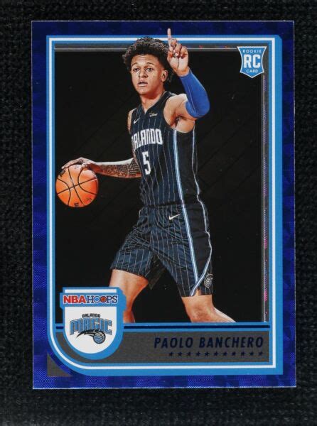 2022 23 Panini NBA Hoops Rookies Hyper Blue 231 Paolo Banchero RC