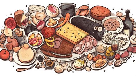 食品グルメの背景イラストイラスト 美食 食べ物 食品背景画像素材無料ダウンロード Pngtree