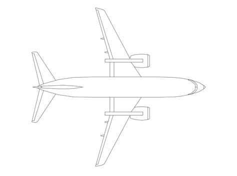 Common airplane top view elevation block cad drawing details dwg file ...