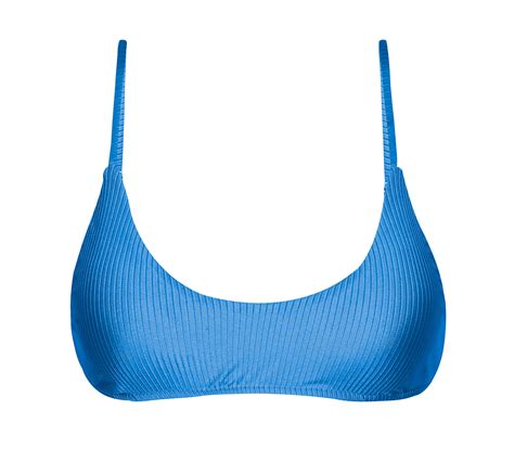 Bikini Tops Textured Blue Bralette Top Top Eden Enseada Bralette