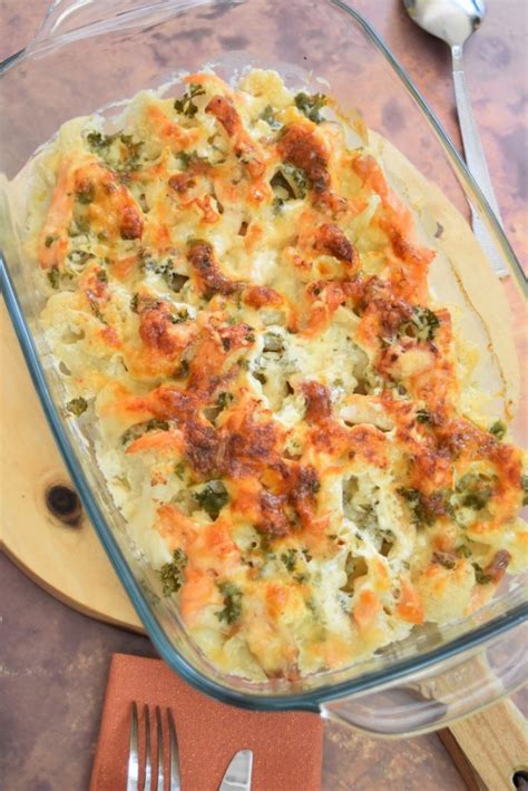 Gratin de chou fleur au saumon fumé Recette terre et mer