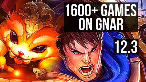 GNAR Vs GAREN TOP 2 2M Mastery 1600 Games 3 1 3 KR Master 12