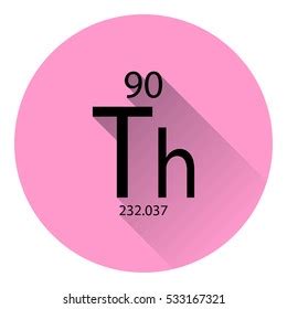 Periodic Table Element Thorium Basic Properties Stock Vector (Royalty ...