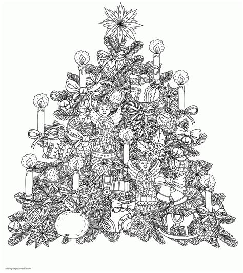 Free Printable Christmas Colouring Pages For Adults Christmas