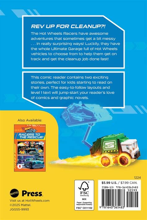 Hot Wheels Let S Race Cleanup Challenge Comic Reader Book By Steve Behling Official