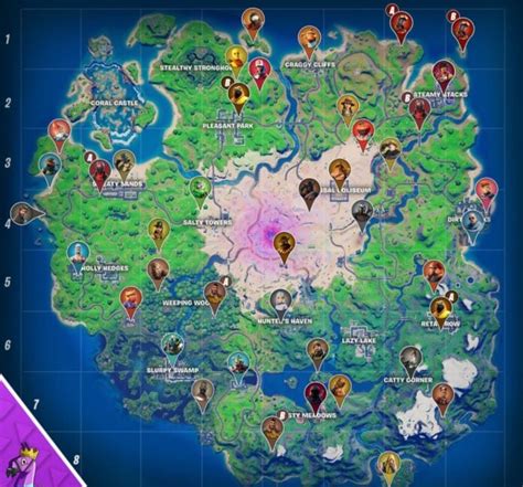 Fortnite Chapter 2 Season 5 Character Map