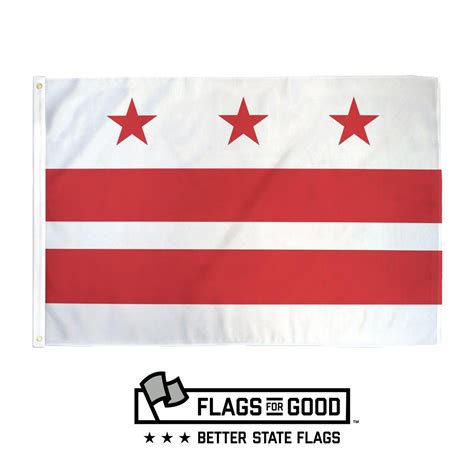 Washington DC Flag | 3' x 4.5' Polyester Flag – Flags For Good