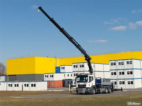 Plateau Aufbau Mit Frontkran Hiab X Hipro Ep Gf Llner