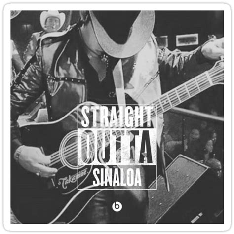 Straight Outta Sinaloa Ariel Camacho Stickers By Karmakunta Redbubble