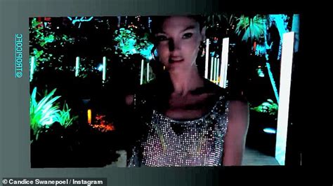 Candice Swanepoel Wows In A String Bikini Top And Patterned Pants For Tropic Of C Swimwear Event