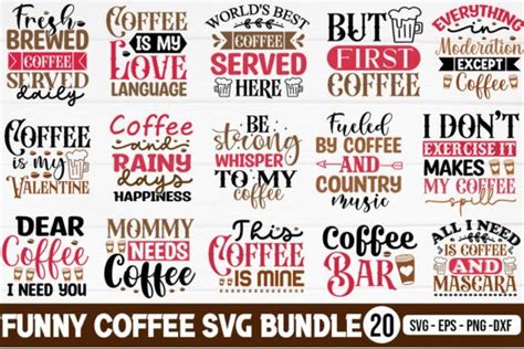 Funny Coffee Svg Bundle Graphic By Robi Graphics · Creative Fabrica