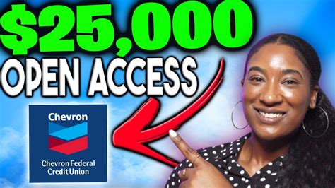 UNLOCK 25K CREDIT LINE NOW Chevron FCU Open To ALL YouTube