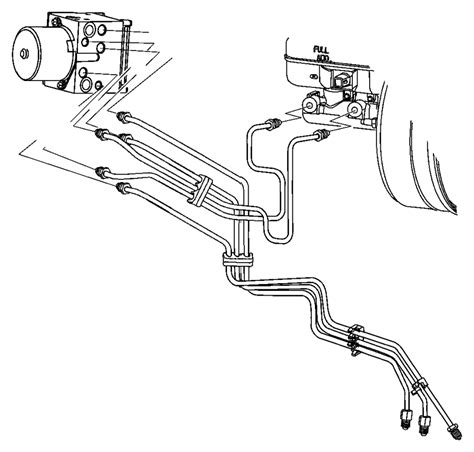 Dodge Dakota Tube Assembly Brake Master Cylinder To Hcu 52013165ah Chrysler Jeep Dodge