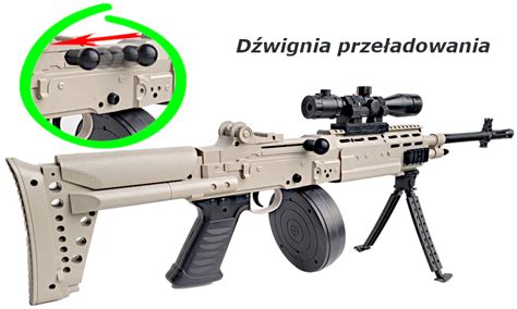 Karabin Maszynowy Ak Na Kulki Mm Replika Air Soft Gun Tomdorix