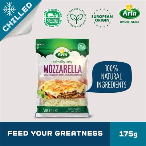 Arla Mozzarella Shredded Cheese 175g Lazada Ph