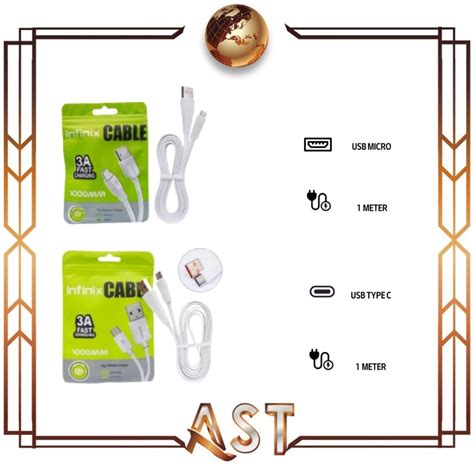 Jual Kabel Infinix Micro Type C Hot 9 Hot 9 Pro Hot 10 Usb 3A Cable Fast Charger Fast