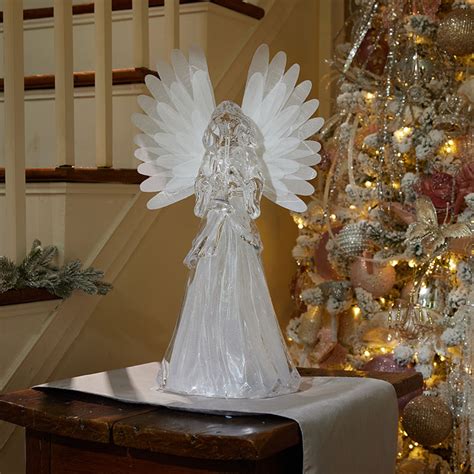 Acrylic Fiber Optic Angel Cracker Barrel