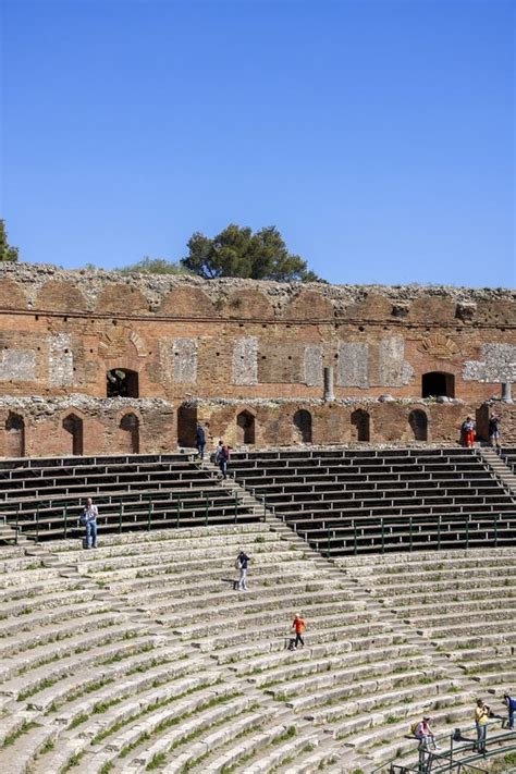 Ancient Theatre Of Taormina Teatro Antico Di Taormina Ruins Of