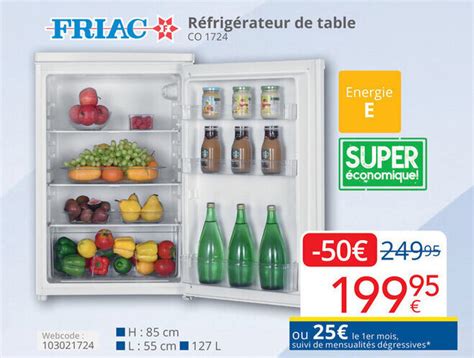 Friac R Frig Rateur De Table Co Promotie Bij Eldi