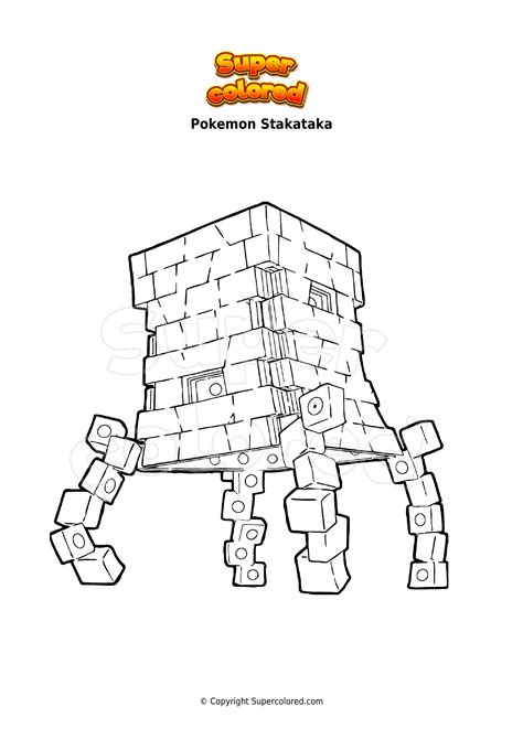 Dibujo Para Colorear Pokemon Stakataka Supercolored The Best Porn Website