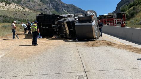 Dump Truck Spills Load Across Roadway Forces Closure Of Westbound