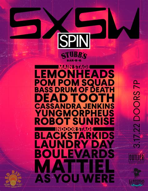 SPIN Announces 2022 SXSW Showcase at Stubb's Bar-B-Q