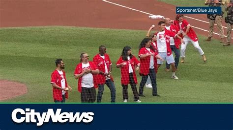 Nine New Canadians Take Citizenship Oath At Jays Game In Front Of