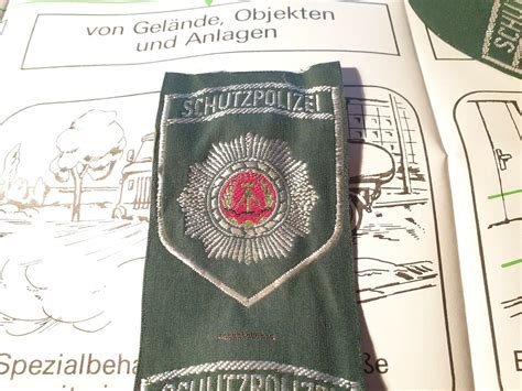 East German Patch Ddr Rmelabzeichen Aufn Her Vopo Schutzpolizei Mdi