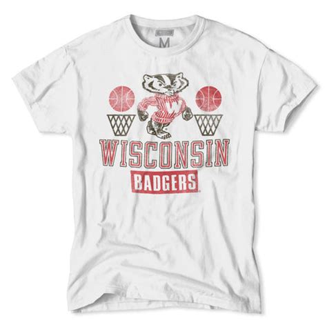 Wisconsin Bucky Badger Basketball T-Shirt by Tailgate