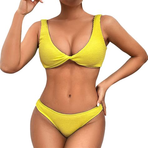 Taiaojing Womens Triangle Thong Bikini Set Two Piece New Sexy Bikini