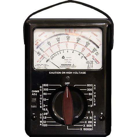 Triplett 3030 Model 630 Analog Volt Ohm Meter With 25 Ranges