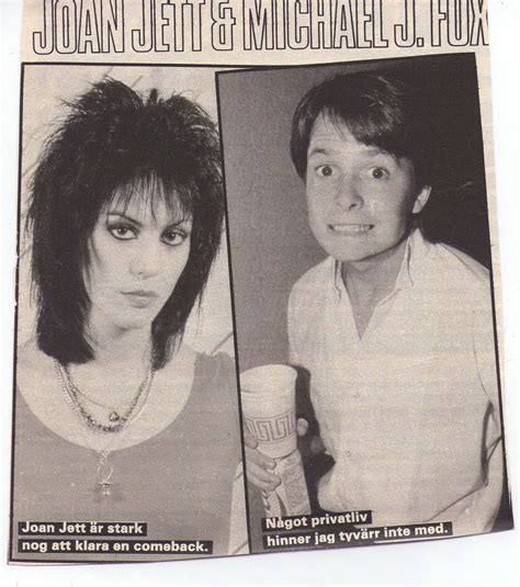 Joan Jett & Michael J. Fox The light of day. Haven't seen that movie in ...