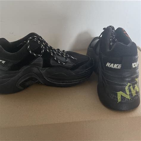 Naked Wolfe Women S Black Trainers Depop