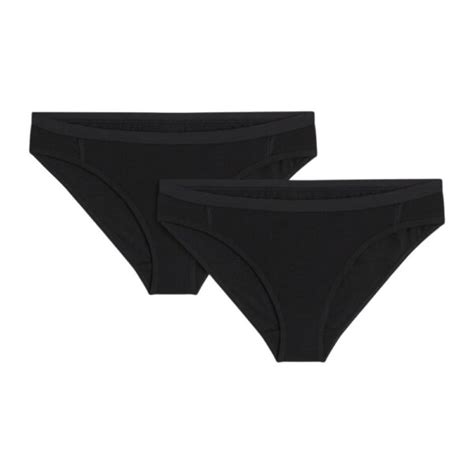 Icebreaker Womens Merino 150 Siren Bikini 2 Pack Black Adventure Inc