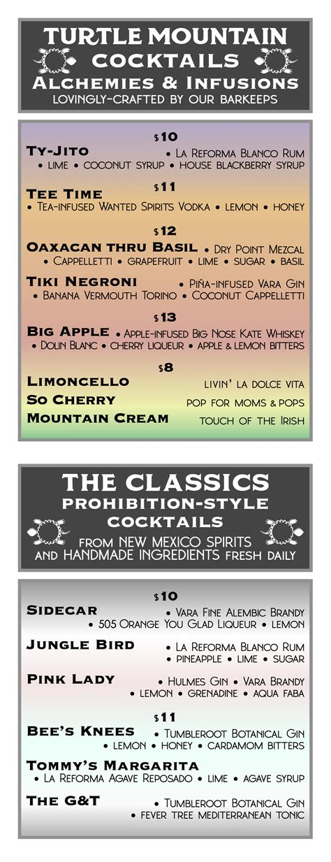 Summer Cocktails - North 2023 • Turtle Mountain Brewing Company