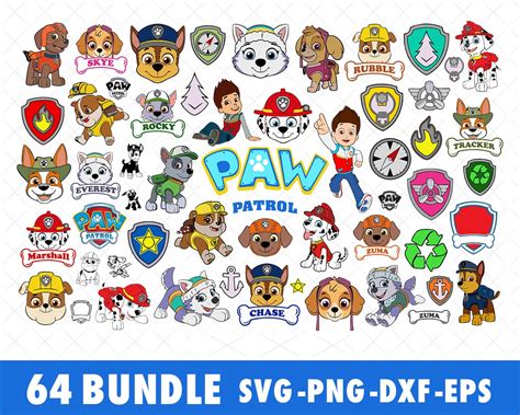 Paw Patrol Svg Files Bundle For Cricut Silhouette Paw Patr Inspire Uplift