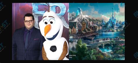 Josh Gad Visits 'Frozen' Land Coming Soon To Disney Parks