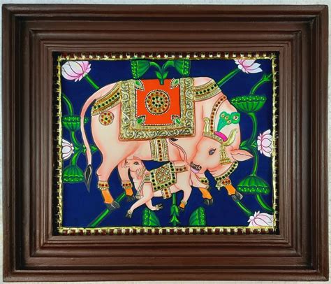 Buy Kamadhenu Tanjore Painting Online X Inches Original