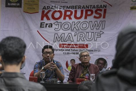 Diskusi Peringatan Hari Antikorupsi Sedunia Antara Foto