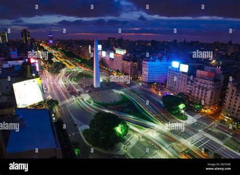 Buenos Aires at Night Stock Photo - Alamy