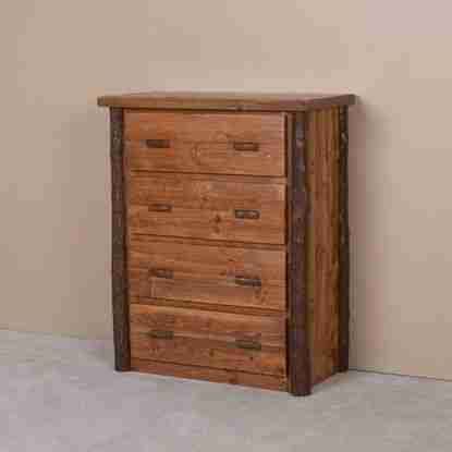 Viking Sawtooth Hickory Pine Log Chest Drawer