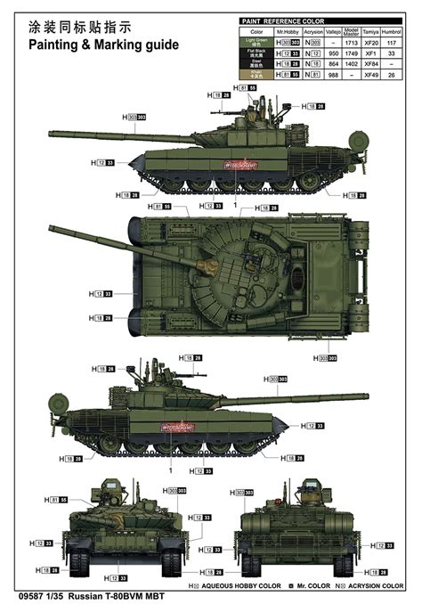 Russian T 80BVM MBT Trumpeter 09587