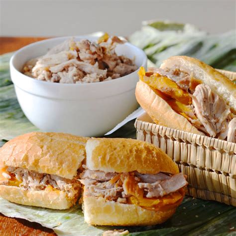 Lechon Sandwich From La Lucha Sweet Potato Chips Obsessive Cooking