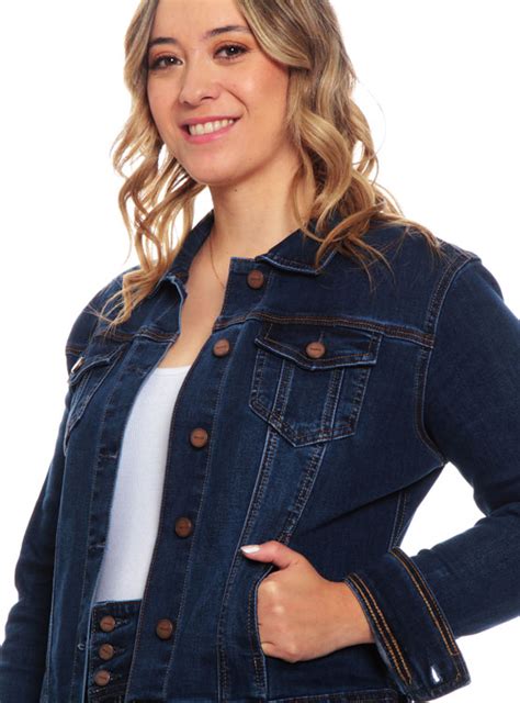 Ripley Chaqueta Wados Denim Manga Larga Bolsillo Delantero