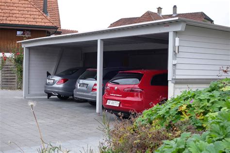 Mehrfachcarport mit Abstellräumen Baumberger Bau AG