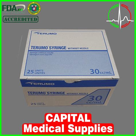 Disposable Syringe W Out Needle 30cc TERUMO Lazada PH