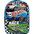 Hot Wheels Mochila De Pulgadas Race Cars Ni Os Bolsa Escolar Azul Negro Milcolor Azul