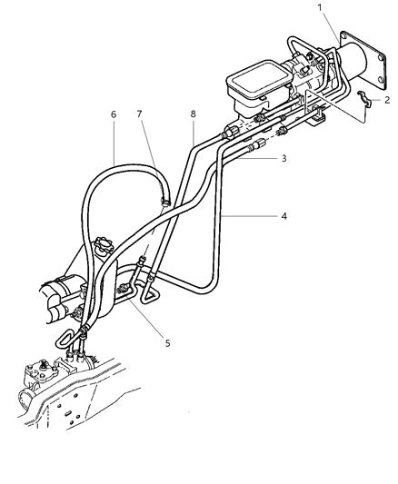 Power Steering Hoses 1997 Dodge Ram 3500