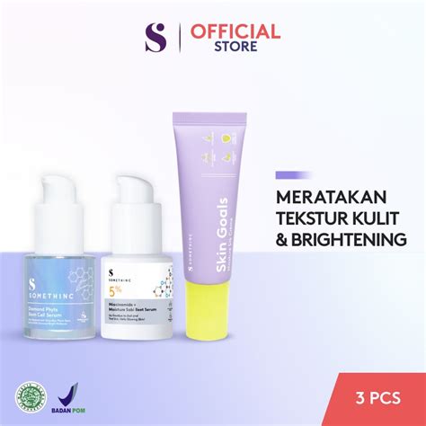 Jual SOMETHINC 3 PCS Paket Skincare Berlian With Moisturizer