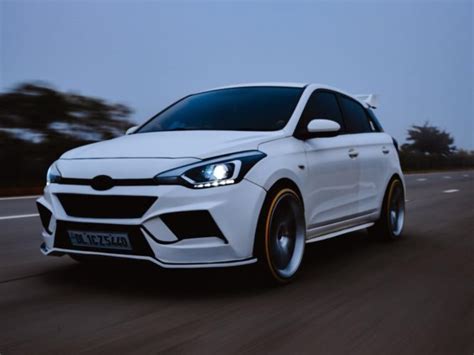 This Customised Hyundai Elite I20 Gets A Body Kit And 20 Inch Alloys